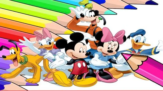 Coloring Book for Mickey Mouse
