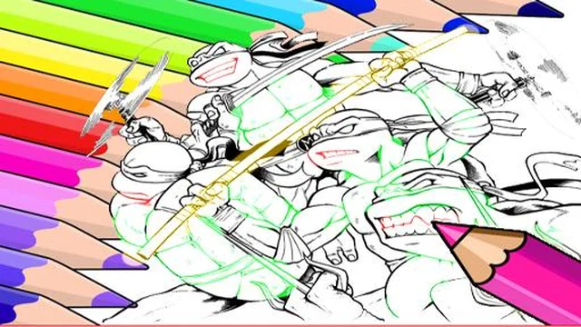 Coloring Book for Ninja Turtle game thumbnail