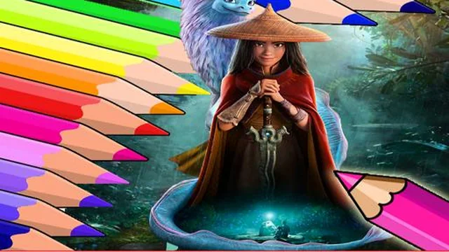 Coloring Book for Raya And The Last Dragon