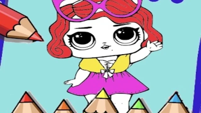 Coloring Dolls Book