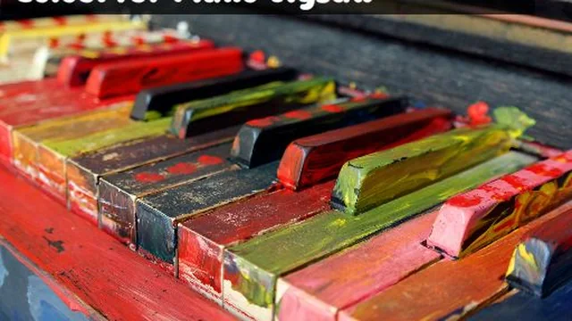 Colourful Piano Jigsaw