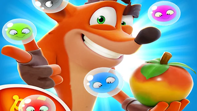 Crash Bandicoot And Frog Super Shooter Bubbles