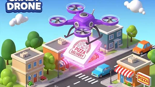 Crazy Drone Pizza Delivery