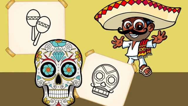 Crazy Mexican Coloring Book game thumbnail