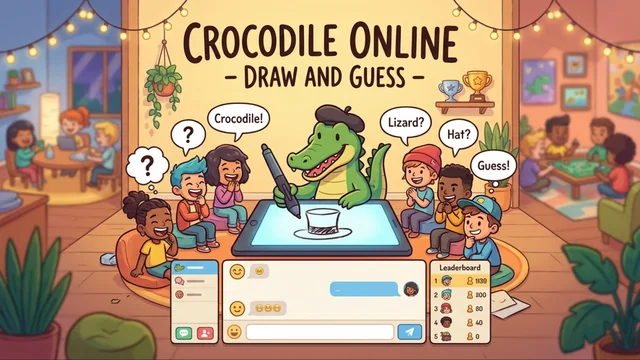 Crocodile Online - Draw and Guess
