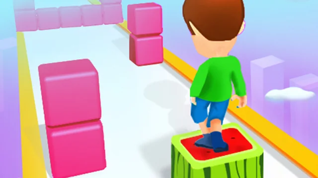 Cube Tower Stack 3D