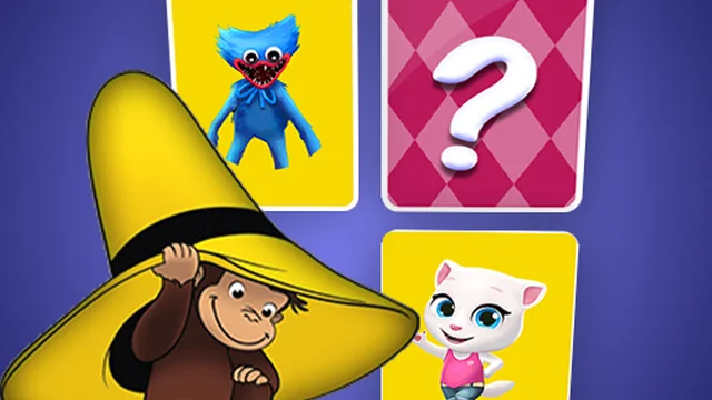 Curious George Memory Card Match game thumbnail