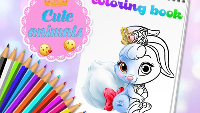 Cute Animals Coloring Book