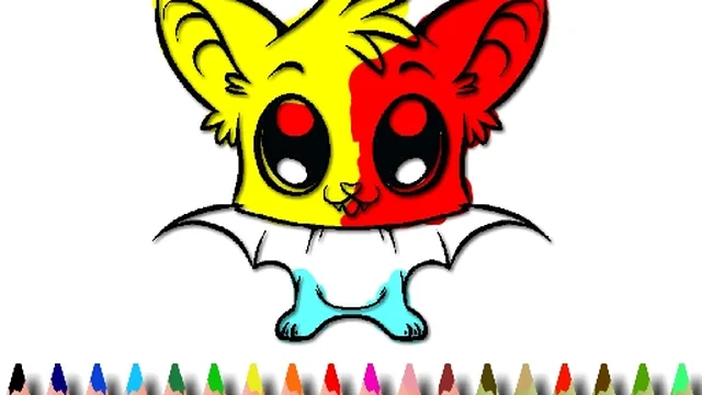 Cute Bat Coloring Book