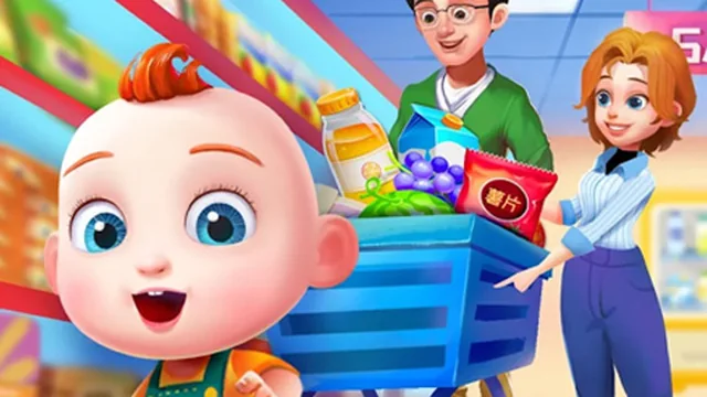 Cute Family Shopping