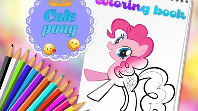 Cute Pony Coloring Book
