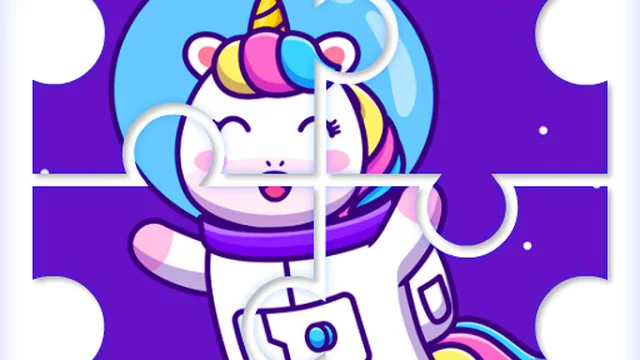 Cute Rainbow Unicorn Puzzles