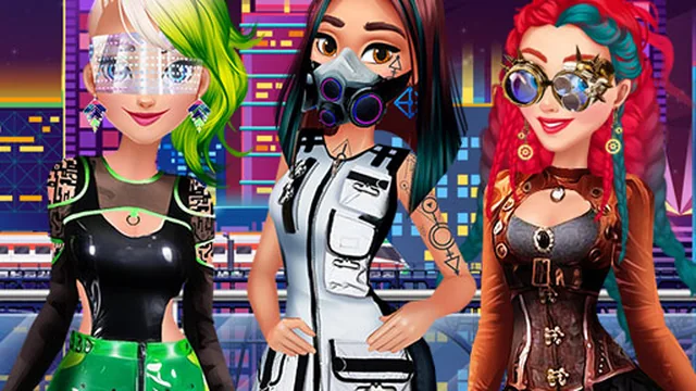 Cyberpunk City Fashion
