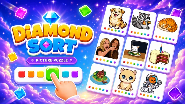 Diamond Sort: Picture Puzzle