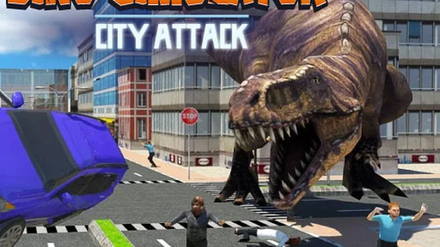 Dino Simulator City Attack