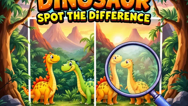 Dinosaur Spot The Difference