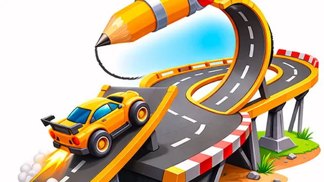 Draw a road game thumbnail