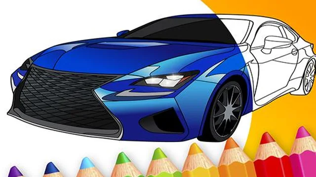 draw Car - Japanese Luxury Cars Coloring Book