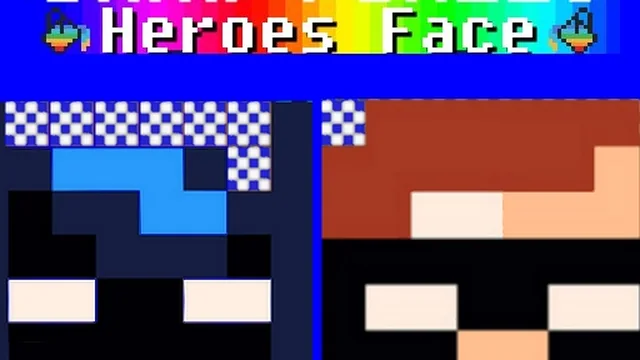 Draw Pixels Heroes Face