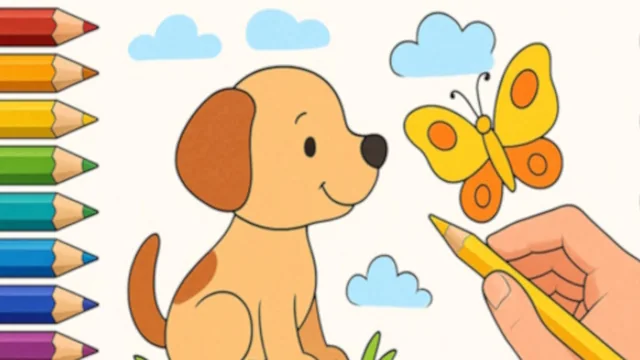Draw with Pencils Coloring Book!