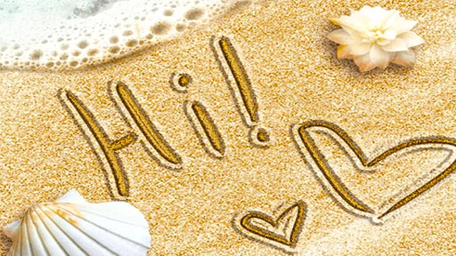 Draw Write on Sand