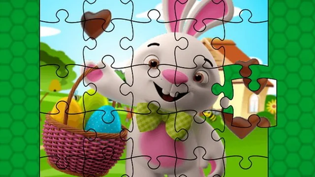 Easter Bunny Eggs Jigsaw
