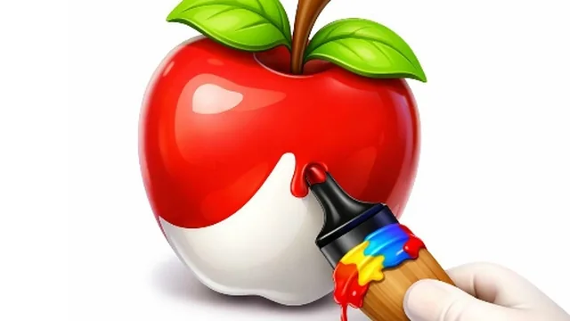 Easy Apple Coloring Book