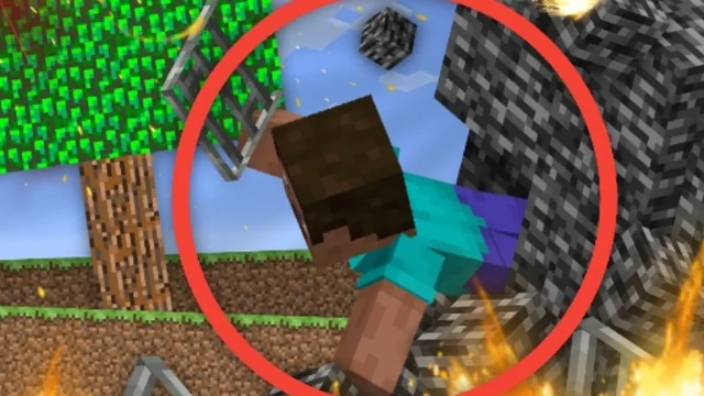 Escape from the prison in Mineblock! Destruction!