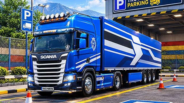 Euro Truck Parking Game game thumbnail