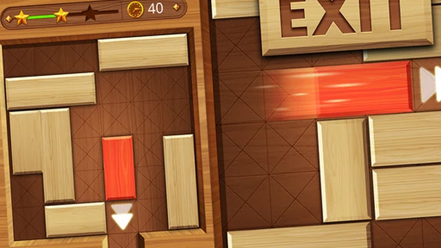 EXIT : unblock red wood block game thumbnail