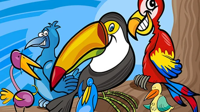 Exotic Birds Coloring game thumbnail