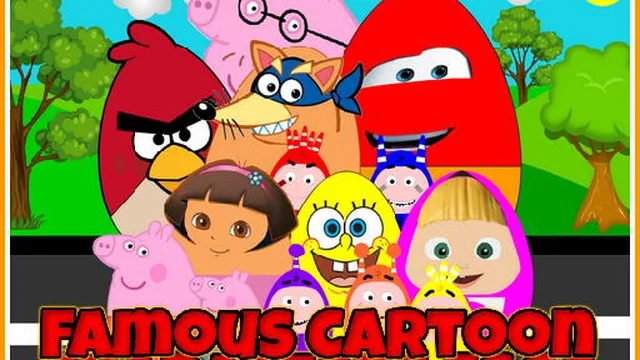 Famous Cartoon Characters Eggs game thumbnail