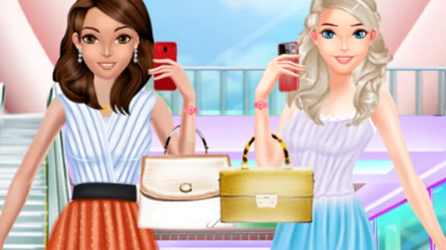 Fashion Girls Shopping For Summer