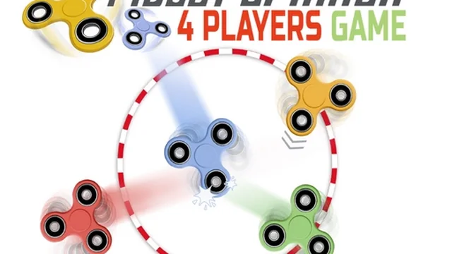 Fidget spinner: 4 players game