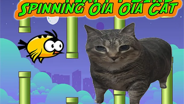 Flappy Bird Spinning oia oia Cat