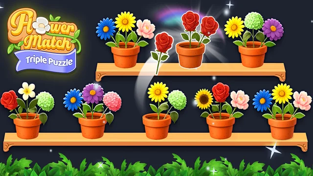 Flower Merge - Triple Puzzle