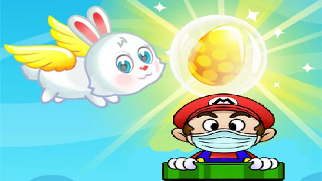 Flying easter bunny2