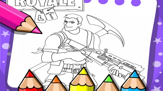 Fortnite Coloring Book Game