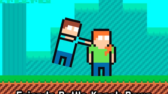 Friends Battle Knock Down