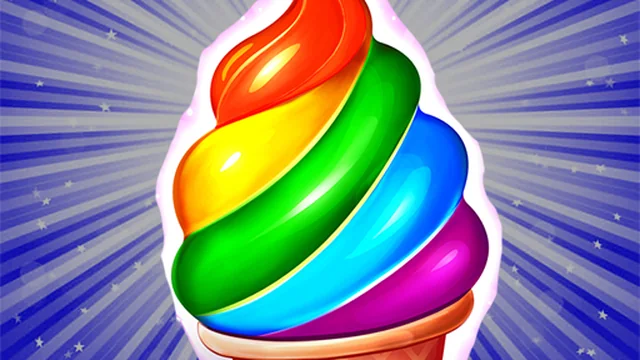 Frosty Ice Cream! Icy dessert
