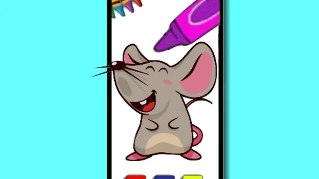 Funny Mouse Coloring Time