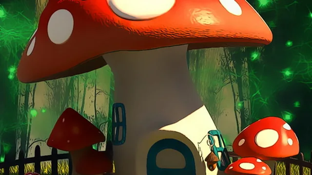 Funny Mushroom Houses Jigsaw