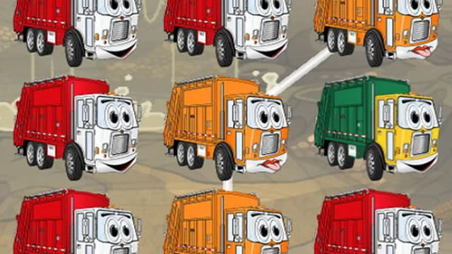 Garbage Trucks Matching game thumbnail