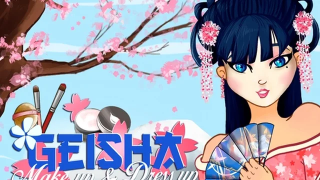 Geisha make up and dress up