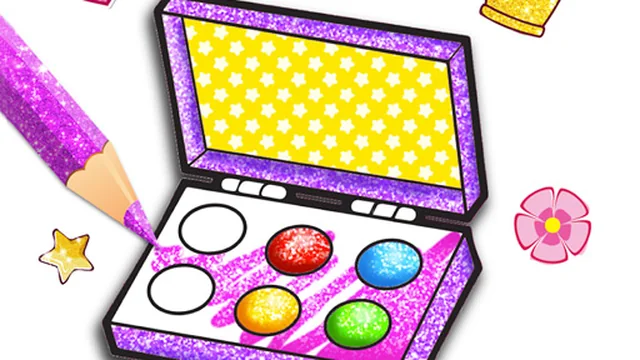 Glitter Beauty Coloring And Drawing