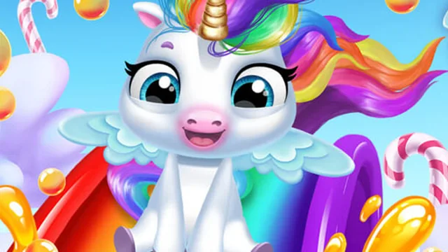 Glitter Unicorn Dress Up Girls