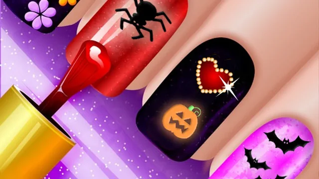 Glow Halloween Nails