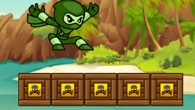 Green Ninja Run game thumbnail