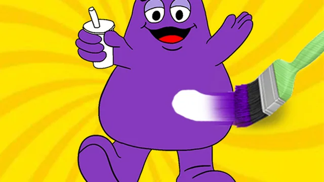 Grimace Shake Coloring Book