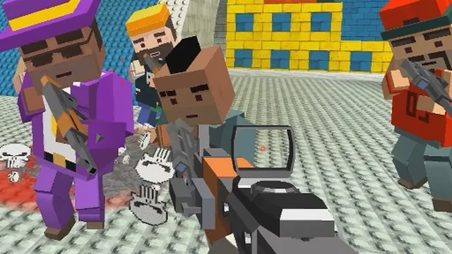 GunGame shooting warfare: blocky combat